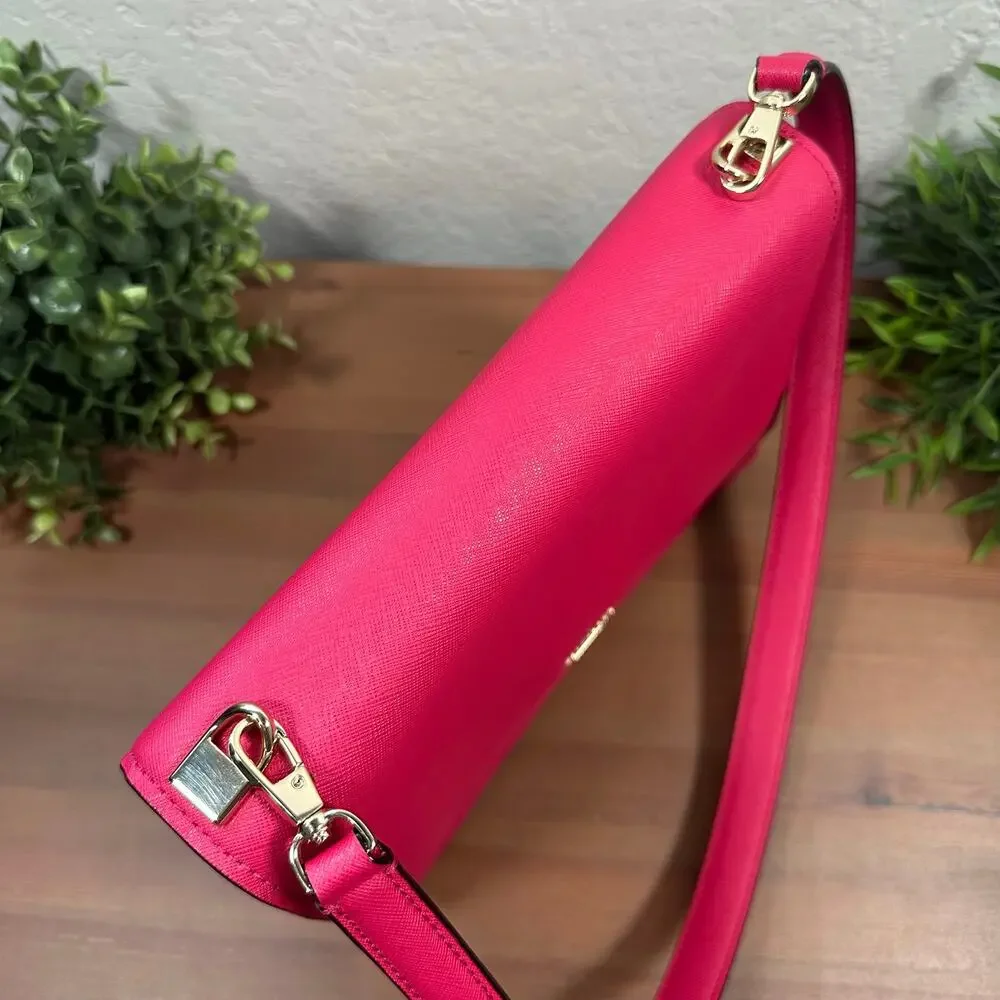 Kate Spade Women's Cameron Street Sophie Leather Shoulder Bag Hot Pink